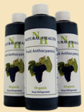 Three bottles of natural health 's fruit anthocyanin